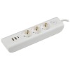Удлинитель 3х2м с заземл. 16А 250В MODERN У03В с выкл. USBх3 (type-Aх2шт + type-Cх1шт) ПВС 3х1 бел.