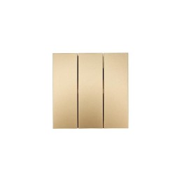 Выключатель 3-кл. СП ZIMA IP20 10А безвинт. зажим зол. LEZARD 704-3688-109QC