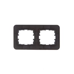 Рамка 2-м ASTI горизонт. черн. бархат LEZARD 7081-4200-147