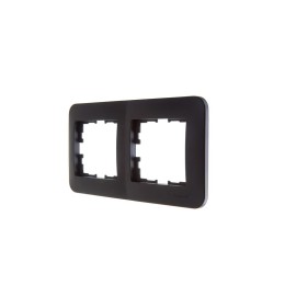 Рамка 2-м ASTI горизонт. черн. бархат LEZARD 7081-4200-147