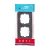 Рамка 2-м ASTI горизонт. черн. бархат LEZARD 7081-4200-147