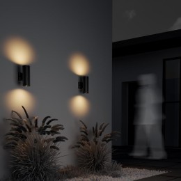 Светильник Rando 2х60Вт E27 IP54 бра настен. Maytoni O419WL-02B