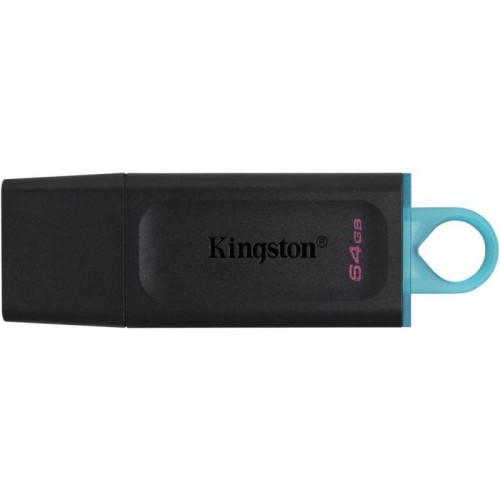 Флеш-диск 64Гбайт DataTraveler Exodia DTX/64Гбайт USB3.1 черн./голуб. KINGSTON 1424000