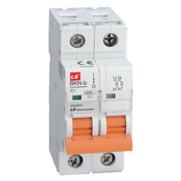 Выключатель автоматический модульный 2п (1P+N) B 10А 10кА BKN-b LS Electric 061206098B