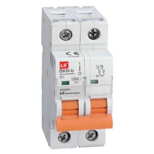 Выключатель автоматический модульный 2п (1P+N) B 10А 10кА BKN-b LS Electric 061206098B