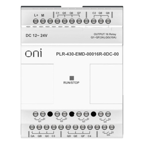 Модуль расширения входов выходов ПЛК 430 16 RO 24В DC ONI PLR-430-EMD-00016R-0DC-00