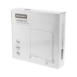 Конвектор электрический с электронным термостатом 1кВт Х-нагревательный элемент Rexant 60-0099