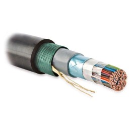 Кабель витая пара экранир. F/UTP кат.3 10 пар 24 AWG ОЖ solid бронир. для внешн. прокладки PE FUTP10