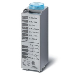 Таймер миниатюрный мультифункциональный(AI DI SW GI) монтаж в розетку 12В AC/DC 3CO 10А регулировка