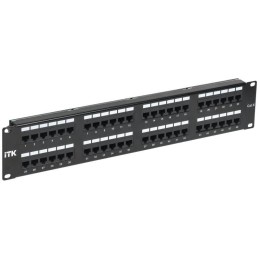 Патч-панель 2U кат.6 UTP 48 портов (IDC Dual) с каб. органайзером ITK PP48-2UC6U-D05-1