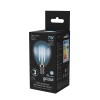 Лампа светодиодная филаментная Black Filament 7Вт P45 шар 4100К нейтр. бел. E14 580лм GAUSS 10580120