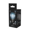 Лампа светодиодная филаментная Black Filament 7Вт P45 шар 4100К нейтр. бел. E14 580лм GAUSS 10580120