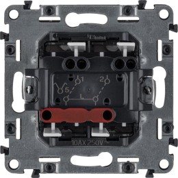 Выключатель 2-кл. СП Valena Allure 10А IP20 250В с лицев. панелью безвинтов. зажимы механизм алюм. L