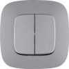 Выключатель 2-кл. СП Valena Allure 10А IP20 250В с лицев. панелью безвинтов. зажимы механизм алюм. L