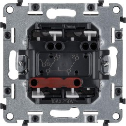 Выключатель 2-кл. СП Valena Allure 10А IP20 250В с лицев. панелью безвинтов. зажимы механизм антраци