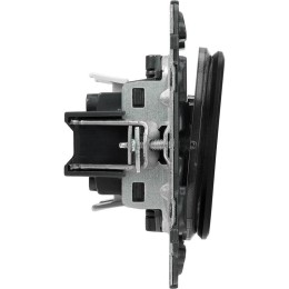 Выключатель 2-кл. СП Valena Allure 10А IP20 250В с лицев. панелью безвинтов. зажимы механизм антраци