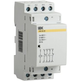 Контактор модульный КМ25-22 25А/4п 2з AC IEK MKK20-25-22