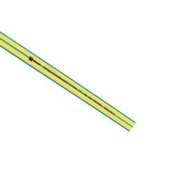 Трубка термоусадочная ТУТ нг 10/5 желт./зел. (уп.100м) EKF tut-10-yg