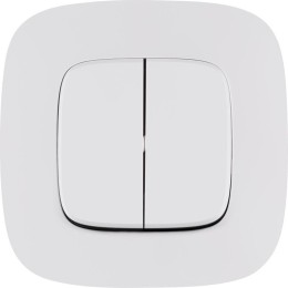 Выключатель 2-кл. СП Valena Allure 10А IP20 250В с лицев. панелью безвинтов. зажимы механизм бел. Le