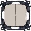 Выключатель 2-кл. СП Valena Allure 10А IP20 250В с лицев. панелью безвинтов. зажимы механизм сл. кос