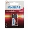 Элемент питания алкалиновый "крона" 6LR61 9В Power (блист. 1шт) Philips Б0062717