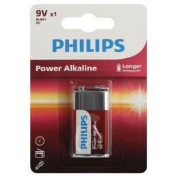 Элемент питания алкалиновый "крона" 6LR61 9В Power (блист. 1шт) Philips Б0062717