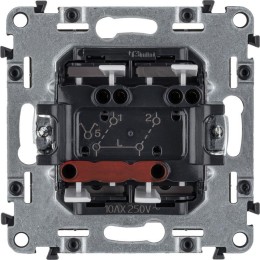 Выключатель 2-кл. СП Valena Life 10А IP20 250В с лицев. панелью безвинтов. зажимы механизм бел. Leg