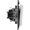 Выключатель 2-кл. СП Valena Life 10А IP20 250В 10AX с подсветкой с лицев. панелью механизм бел. Leg