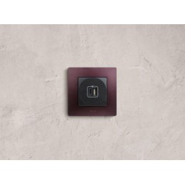 Устройство зарядное Etika с двумя USB-разъемами тип A-тип C 240В/5В 3000мА антрацит Leg 672636