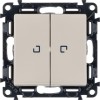Выключатель 2-кл. СП Valena Life 10А IP20 250В 10AX с подсветкой с лицев. панелью механизм сл. кость