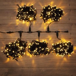 Гирлянда светодиодная "LED ClipLight" 5 нитей х20м 665LED тепл. бел. 50Вт 24В IP65 трансф. в компл.