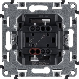 Выключатель 1-кл. СП Valena Allure 10А IP20 250В 10AX с лицев. панелью безвинтов. зажимы механизм бе