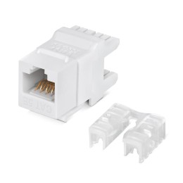 Вставка Keystone Jack RJ45 (8P8C) кат.5E Dual IDC (110&Krone type) 180град. KJ-RJ45-Cat.5e-180 Degre
