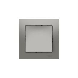 Выключатель 1-кл. AtlasDesign (сх. 1) 10AX быстрозажим. клем. в сборе сталь SE ATN000912S