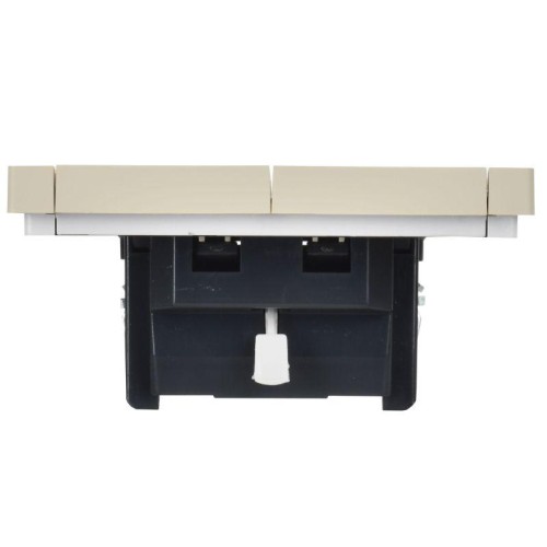 Выключатель жалюзи СП FORTE&PIANO 10А FP411 ваниль IEK FP-V15-0-10-1-K10