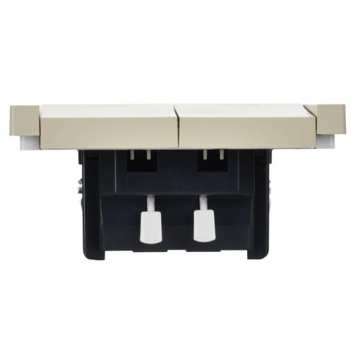 Выключатель жалюзи СП FORTE&PIANO 10А FP411 ваниль IEK FP-V15-0-10-1-K10