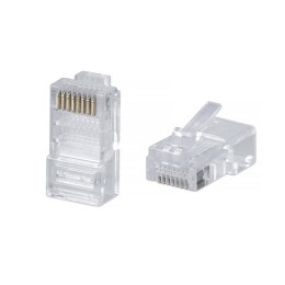 Коннектор RJ45 (8P8C) под витую пару кат.5E универс. для ож и мж кабеля для проводников s=105мм по и