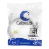 Патч-корд U/UTP кат.5E PC-UTP-RJ45-Cat.5e-1m-LSZH 2хRJ45/8p8c неэкранир. LSZH 1м сер. Cabeus 8863c