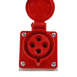 Розетка 114 16А 380В AC 3P+PE 6ч для монтажа на поверхность IP44 КЭАЗ 222754