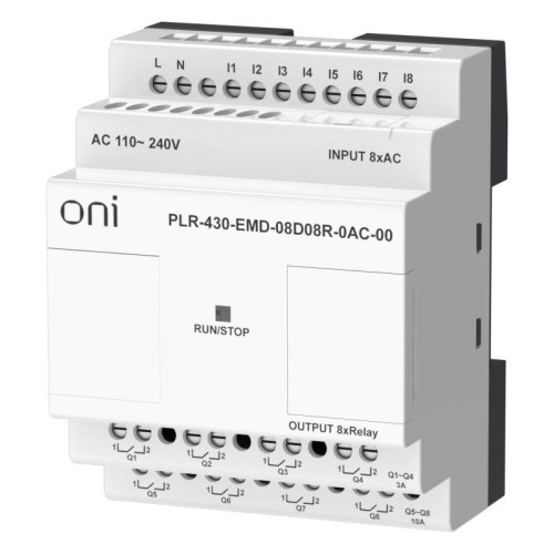 Модуль расширения входов выходов ПЛК 430 8 DI 8 RO 220В AC ONI PLR-430-EMD-08D08R-0AC-00