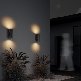 Светильник Rando 2х60Вт E27 IP54 бра настен. Maytoni O419WL-02GR