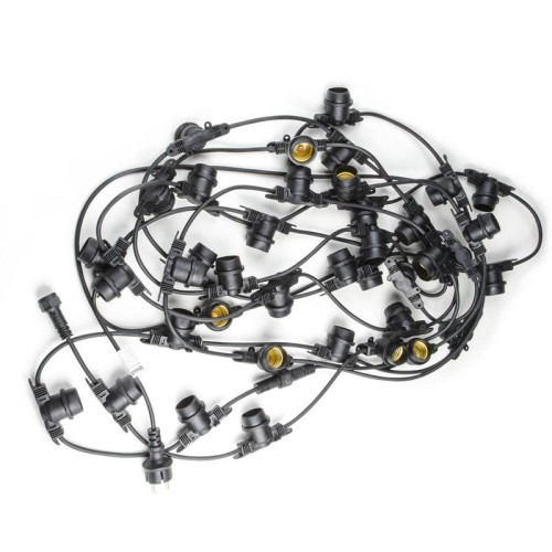 Гирлянда UDL-K111 80/E27/20M IP65 BLACK BELT-LIGHT Белт-Лайт 20м + 1.5м сетевой шнур. 80 патронов E2