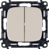 Переключатель 2-кл. СП Valena Allure 10А IP20 250В с лицев. панелью безвинтов. зажимы механизм сл. к