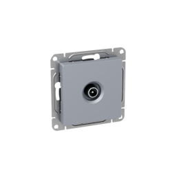 Розетка телевизионная TV 1-м СП Эпика механизм алюм. EKF UP1-SOA-TV-1