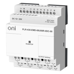 Модуль расширения входов выходов ПЛК 430 4 DI 4 UI (0-10В/DI) 8 RO 24В DC ONI PLR-430-EMD-08U08R-0DC