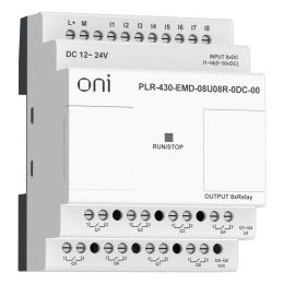 Модуль расширения входов выходов ПЛК 430 4 DI 4 UI (0-10В/DI) 8 RO 24В DC ONI PLR-430-EMD-08U08R-0DC
