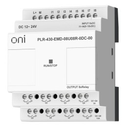 Модуль расширения входов выходов ПЛК 430 4 DI 4 UI (0-10В/DI) 8 RO 24В DC ONI PLR-430-EMD-08U08R-0DC