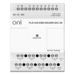 Модуль расширения входов выходов ПЛК 430 4 DI 4 UI (0-10В/DI) 8 RO 24В DC ONI PLR-430-EMD-08U08R-0DC