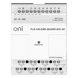 Модуль расширения входов выходов ПЛК 430 4 DI 4 UI (0-10В/DI) 8 RO 24В DC ONI PLR-430-EMD-08U08R-0DC