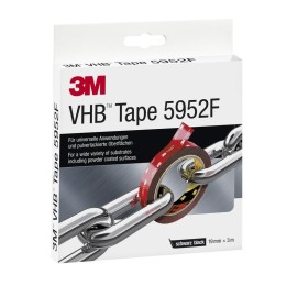 Лента монтажная двусторонняя VHBТМ 5952 F основа вспененный акрил адгезив VHВ 19ммх3м черн. 3М 71002